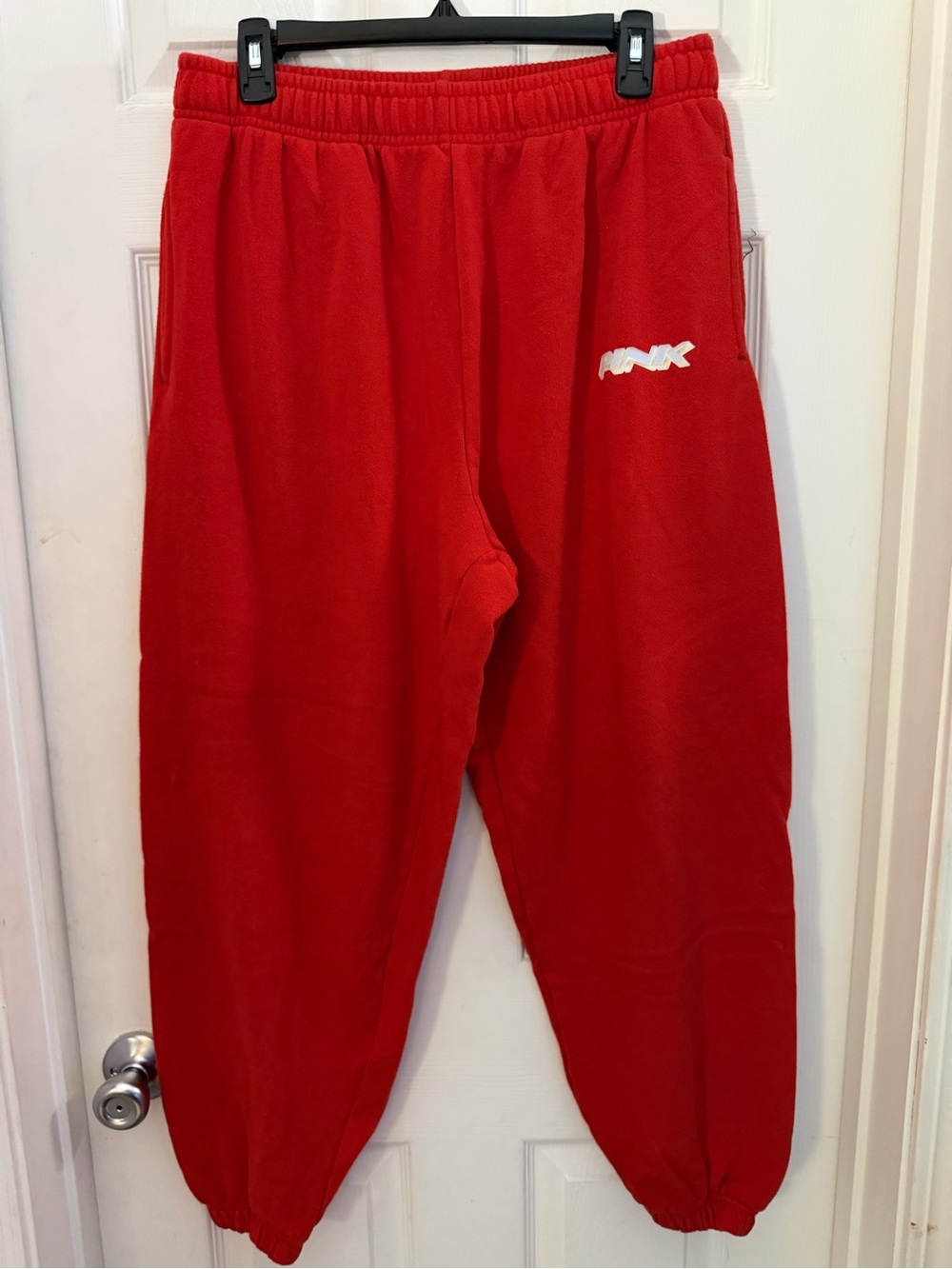 PINK Victoria's Secret Red Cozy Sweatpants